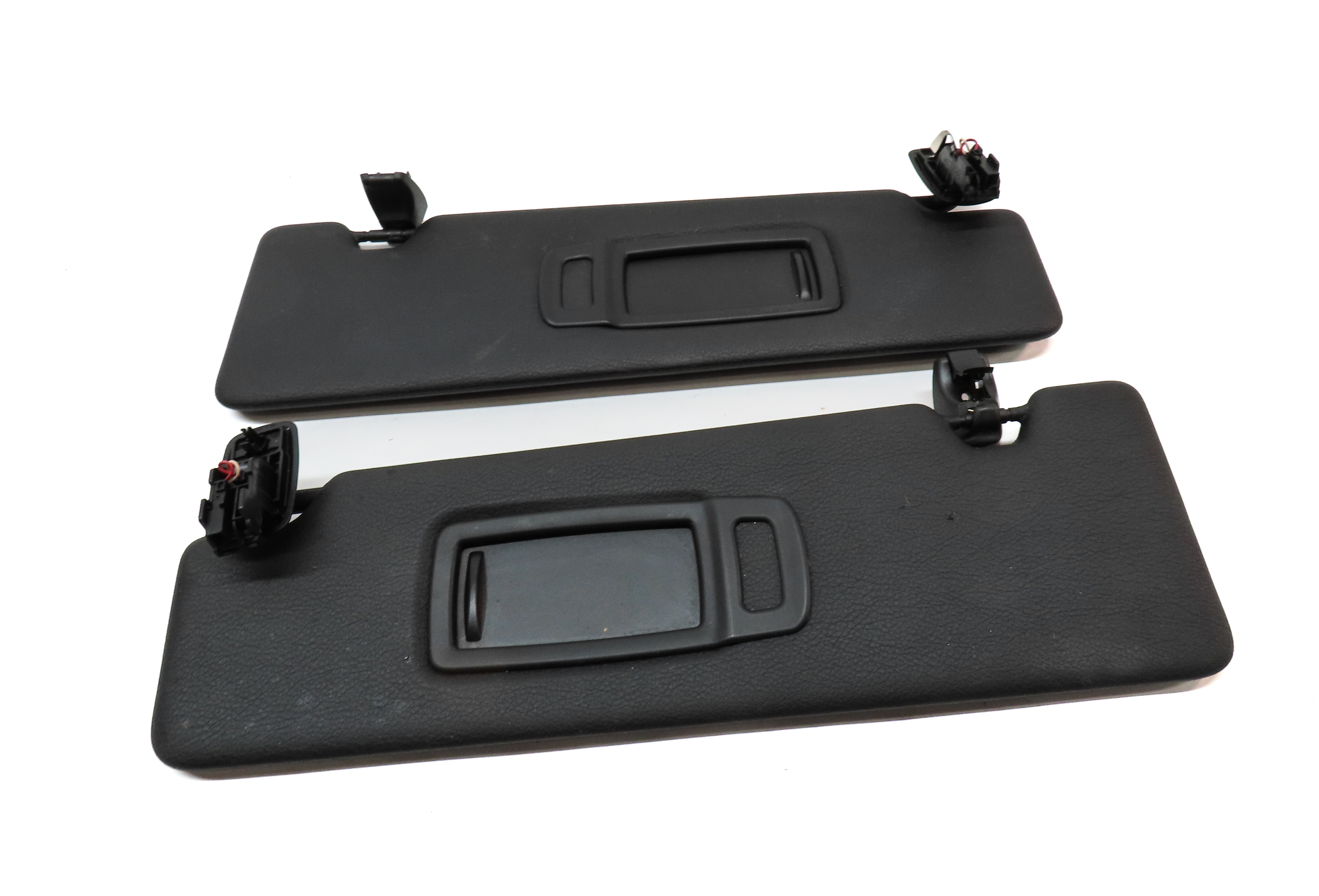 2018-2022 BMW X2 (F39) FRONT LEFT & RIGHT SUN VISOR SET 2 (BLACK) — exact item pictured